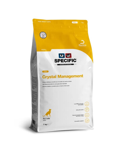 SPECIFIC Cat Crystal Management FCD-L karma weterynaryjna przeciw struwitom dla kotów z nadwagą 7 kg