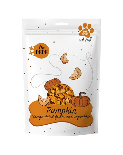 PAKA ZWIERZAKA PEPE Freeze-dried Pumpkin 20g dynia liofilizowane warzywa dla psa