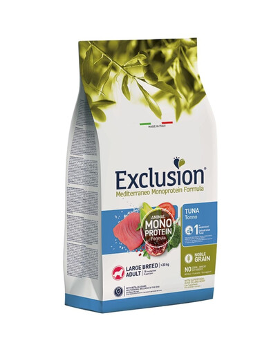 EXCLUSION Monoprotein Noble Grain L 12 kg tuńczyk karma dla psów dużych ras