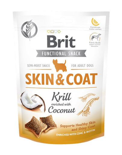 BRIT Care Dog Functional Snack Skin&Coat Krill przysmak na sierść dla psów 150g