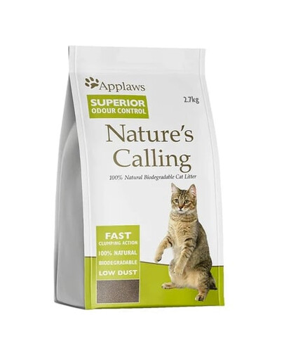 APPLAWS Nature's Calling Cat Litter 2.7 kg naturalny żwirek dla kotów