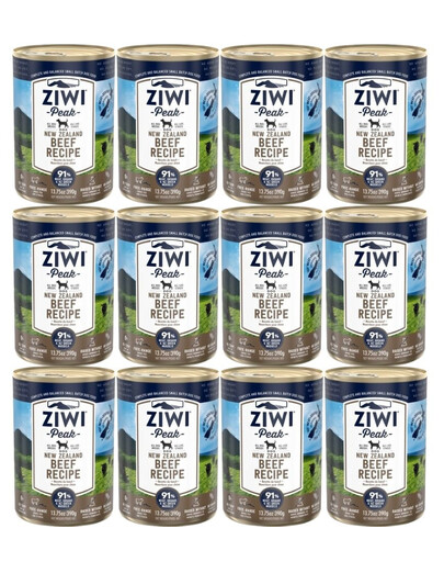 ZIWIPEAK Dog Beef 12 x 390 g - karma mokra dla psa Wołowina