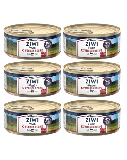 ZIWIPEAK Cat Venison Dziczyzna, 6x85 g - mokra karma dla kotów