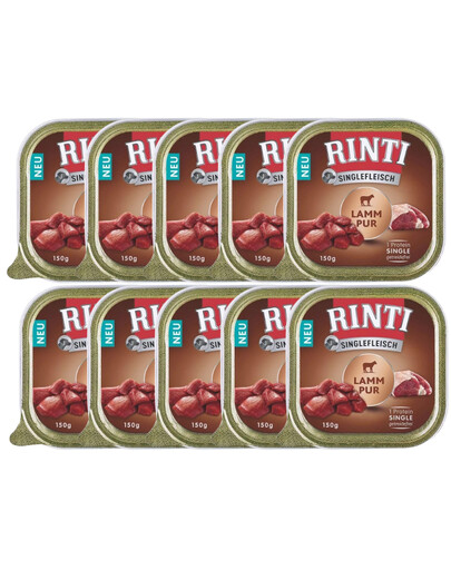 RINTI Singlefleisch Lamb z jagnięciną, 10x150 g - mokra karma dla dorosłych psów