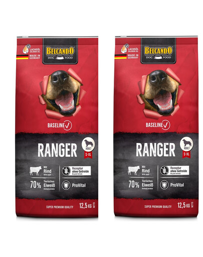 BELCANDO Baseline Ranger Grain Free 2x12,5 kg - sucha karma dla psów