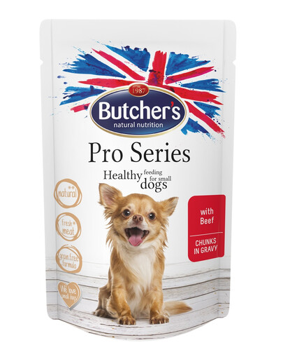 BUTCHER'S ProSeries Dog z wołowiną kawałki w sosie 100 g