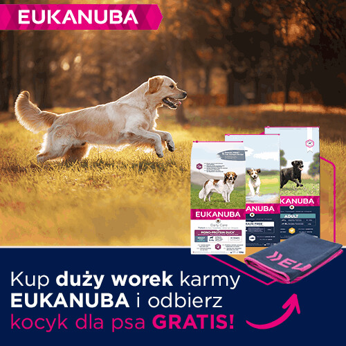 Promocja EUKANUBA z kocykiem GRATIS