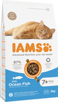 IAMS For Vitality Cat Senior Ocean Fish karma dla kota z rybą, 3 kg - sucha karma dla starszych kotów, 3 kg